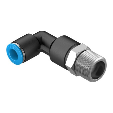 Festo Push-In L-Fitting, Long QSLL-3/8-8 QSLL-3/8-8